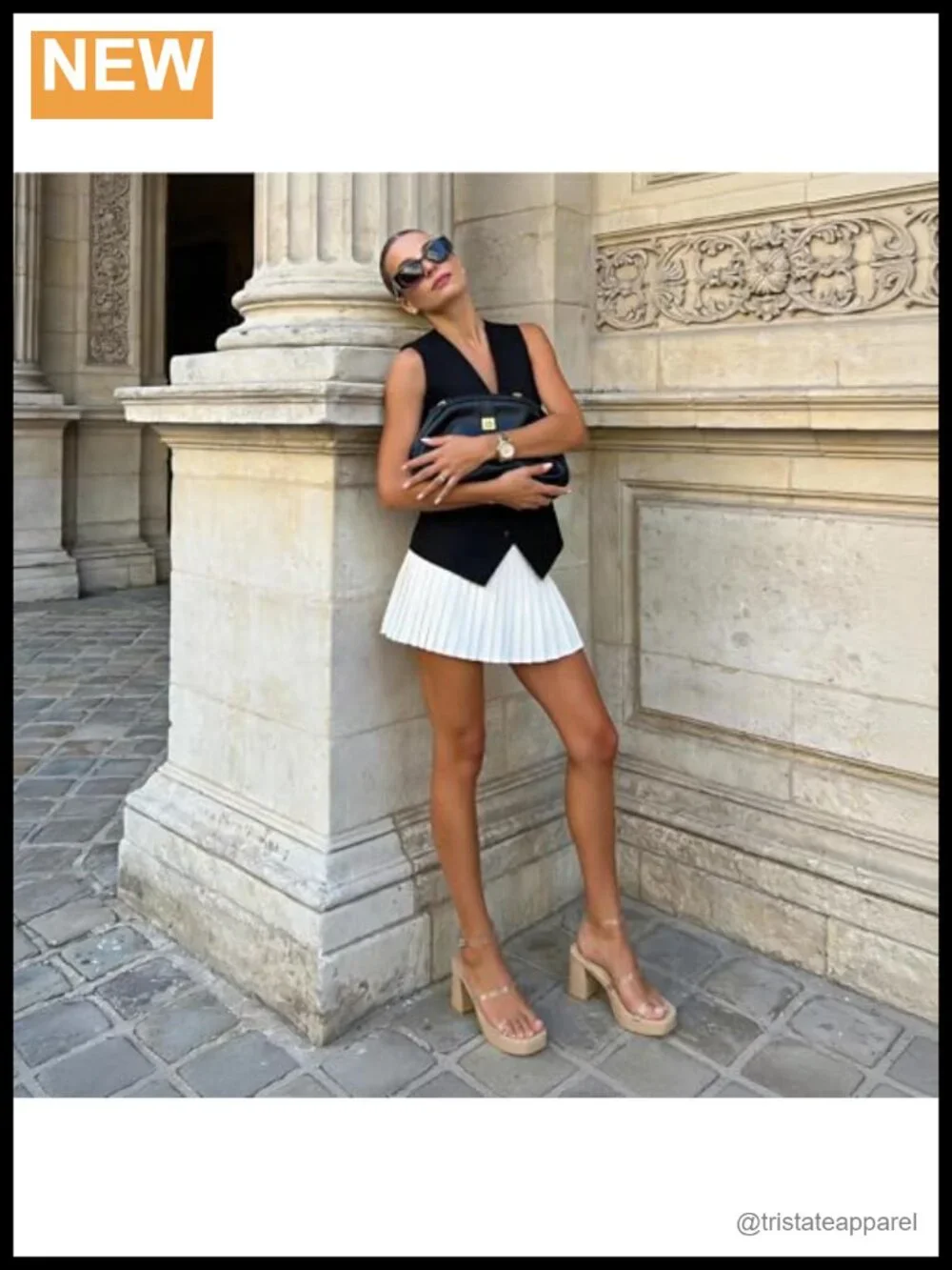 Clear Platform Sandals Women Chunky Heels 2.76